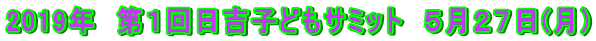 2019�N�@��P����g�q�ǂ��T�~�b�g�@�T���Q�V��(��)